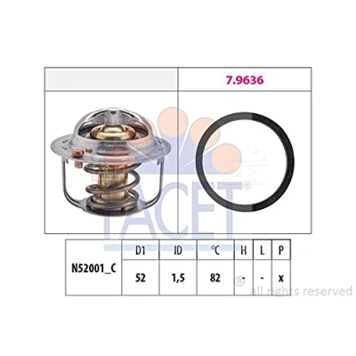 Abbildung von Thermostat, Kühlmittel FACET 7.8679
