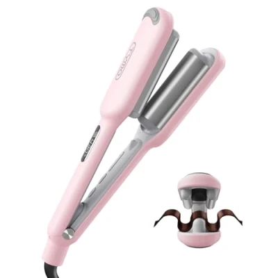 Abbildung von TYMO ROVY Compact Welleneisen für haare, Lockenstab große Locken geeignet Anfänger, Sofortiges Wellen, 25mm Ionen Hair Curler Lange kurze Haare mit 4 Temperaturen LED Anzeige, Anti Verbrennung