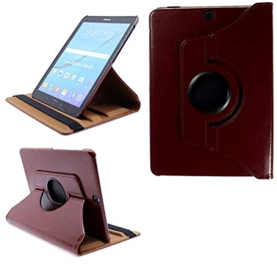 Abbildung von COOVY® 2.0 Cover für Samsung Galaxy Tab S2 9.7 SM T810 T813 T815 T819 Rotation 360 Smart Hülle Tasche Etui Case Schutz Ständer Auto Sleep/Wake up braun