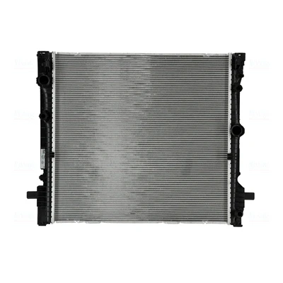 Abbildung von NISSENS 606876 Kühler, Motorkühlung Aluminium 615mm 591mm 26mm mit Dichtungen ohne Kappe, Ausgleichsbehälter Kühlrippen gelötet