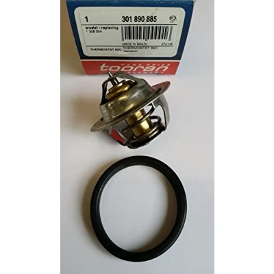 Abbildung von TOPRAN 301 890 Kühlwasserthermostat 82 mit Dichtung FORD: FIESTA 6, Fusion Kombi, 5, VOLVO: V50, S40 II