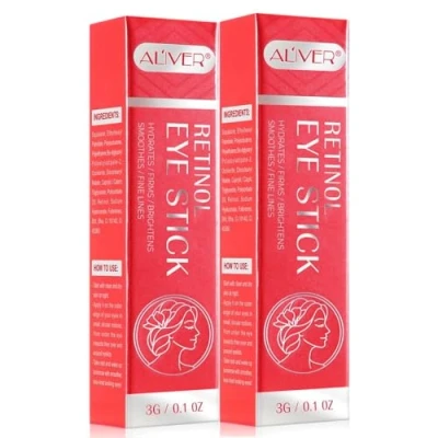 Abbildung von ALIVER Augencreme Anti Aging Falten Augenpflege mit Retinol Kollagen Hyaluronsäure, 2 tlg.,