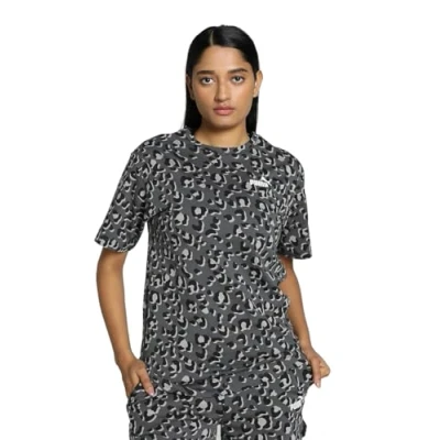 Abbildung von Puma Animal Relaxed TEE Tshirt print, Damen, Größe: XL, Black