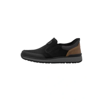 Abbildung von Rieker Herren B9057 Slipper, Schwarz, 42 EU
