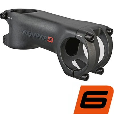 Abbildung von Ergotec Ahead Vorbau HAKE Ø=31.8/28.6mm Aluminium L=80mm schwarz