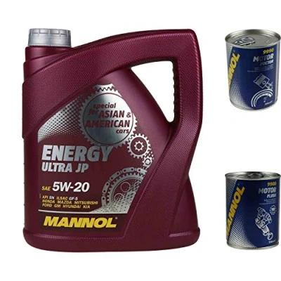Abbildung von 4L Motoröl MANNOL Energy Ultra JP 5W 20 1xMotor Doctor+Motor Flush
