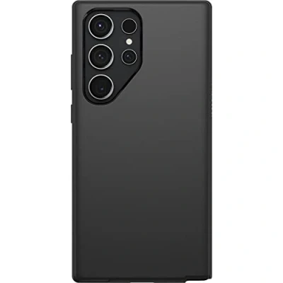 Abbildung von OtterBox Symmetry Hülle für Samsung Galaxy S23 Ultra, sturzsicher, schützende dünne Hülle, 3x getestet nach Militärstandard, antimikrobieller Schutz, Schwarz, Keine Einzelhandelsverpackung