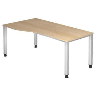 Abbildung von HAMMERBACHER höhenverstellbarer Schreibtisch VQS82/E/S eiche