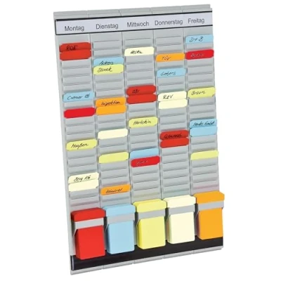 Abbildung von FRANKEN T Kartentafel 5 Tage Wochenplaner, 31,5 x 49 cm, Träger, 20 Schlitze, PV SET1