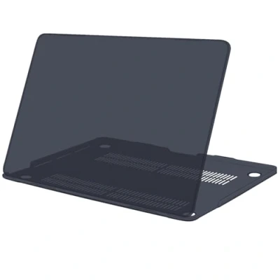 Abbildung von TECOOL Hülle Kompatibel mit MacBook Air M1 A2337 und 13 Zoll Retina 2020 2019 2018 A2179 A1932, Ultradünne Schutzhülle Hartschale Case, Mattes Hellschwarz