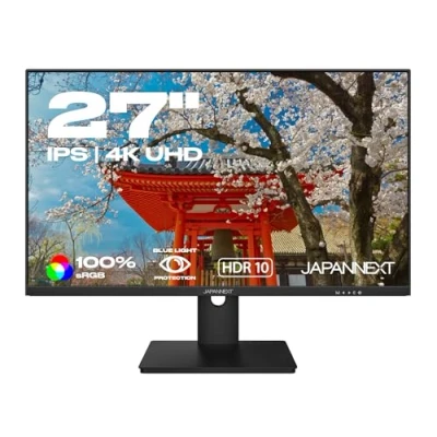 Abbildung von JapanNext PC Monitor Computer Laden über USB C (65W) 28 Zoll 4K UHD IPS Panel Neigungsverstellbar Portraitmodus 60hz 5 ms KVM JN IPS282UHDR C65W