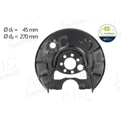 Abbildung von AIC 57602 Ankerblech Hinterachse rechts VOLKSWAGEN: Golf 3, Jetta 2, 3 Cabrio, SEAT: Ibiza Cordoba I Vario