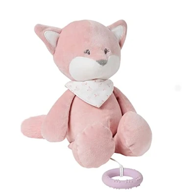 Abbildung von Nattou Spieluhr aus und Polyester, Fuchs Alice, Wiegelied «La Le Lu», Mit Beißring, Ca. 30 cm, Alice Pomme, Rosa