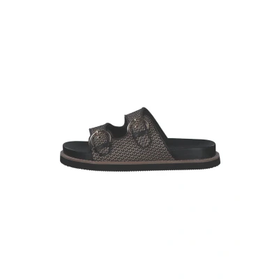 Abbildung von Rieker Pantolette flach, Damen, Größe: 43, Schwarz natur Schuhe