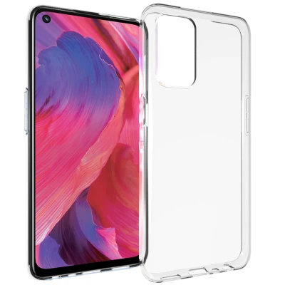 Abbildung von Oppo A74 (5G) Hülle Silikon Accezz Soft Case/Backcover Handyhülle Transparent