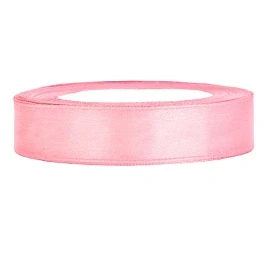 Abbildung von Satinband 12mm x 25m hellrosa Geschenkband Schleifenband Dekoband Hochzeit Weihnachten Floristik