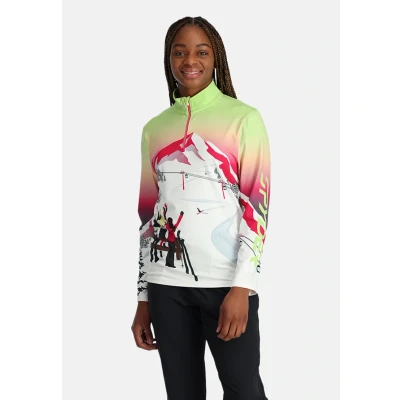 Abbildung von Spyder Sunset Zip T Neck, Damen, Lime Ice, XS