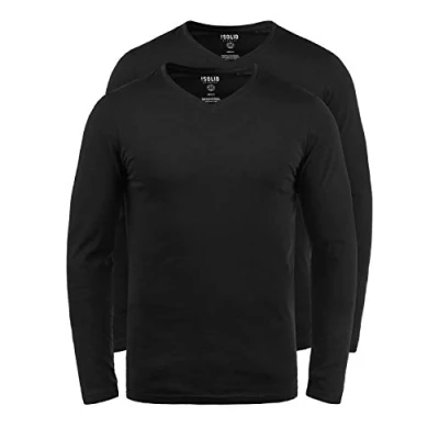 Abbildung von Solid Sdbasil Langarmshirt, Herren, Größe: Medium, Black