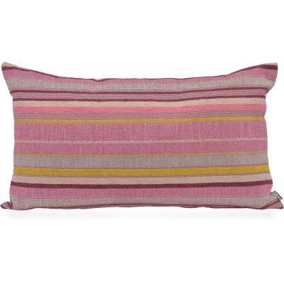 Abbildung von H.O.C.K. Dekokissen &quot;Mary&quot;, Rückenkissen inkl. Füllung, 60x60cm, Streifen, pink