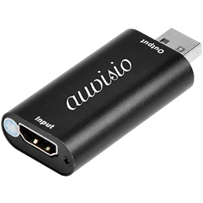 Abbildung von auvisio HDMI Grabber: USB Videograbber für Full HD Aufnahmen und Streaming (HDMI Adapter, Stick, Video digitalisieren)