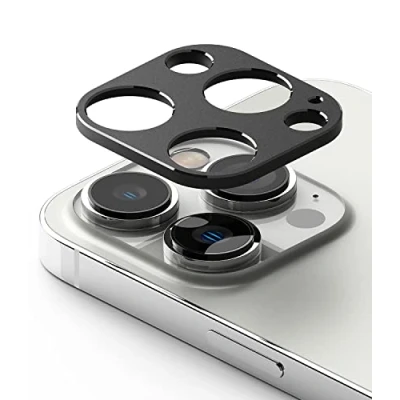 Abbildung von Ringke Camera Styling Kompatibel mit iPhone 14 Pro Max und Kameraschutz Aluminiumrahmen Kameraobjektivschutz Black