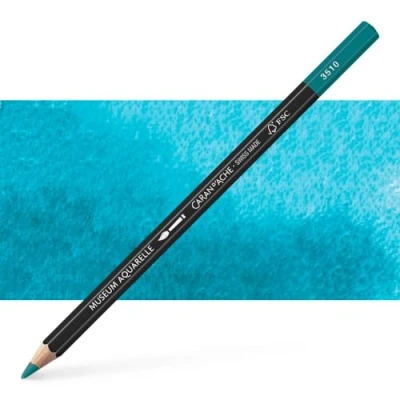 Abbildung von Caran d&#039;Ache Museum Aquarelle Bleistift 3510.171/ NR 171 TURQUOISE BLUE/TUERKISBLAU FSC (1 Stück/ (Pack of 1)
