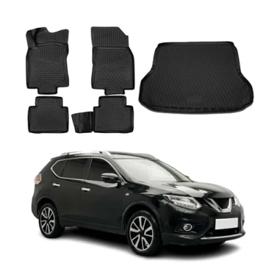 Abbildung von OMAC 5025444 250 Fußmattensatz TPE (thermoplastischer Elastomer) 5 schwarz NISSAN: X Trail