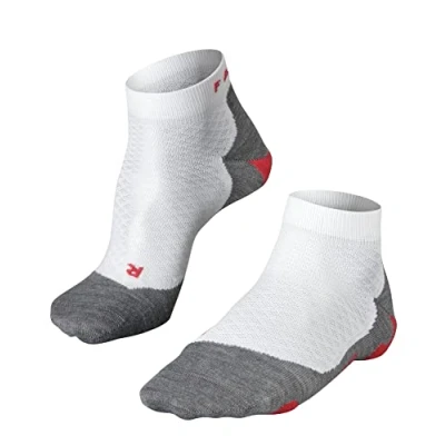 Abbildung von Falke RU5 RACE Short Running Functional Extralightcushioned Sportsocken, Damen, Größe: 41/42, White/grey