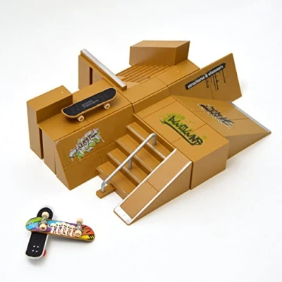 Abbildung von Apollo Miniskateboard Fingerboard Rampen Set mit Boards und Rampe (Set), inkl. Mini Komplett Board