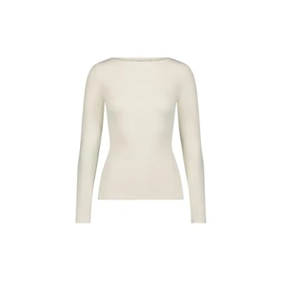 Abbildung von Lee LS BOAT NECK TEE Langarmshirt, Damen, Größe: 40, Ecru