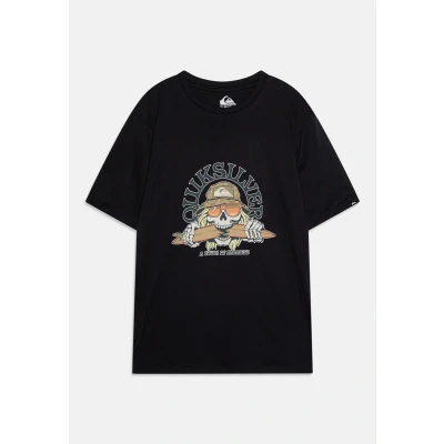 Abbildung von Quiksilver Skull Feast Unisex Tshirt print für Kinder, Größe: 176, Dark navy