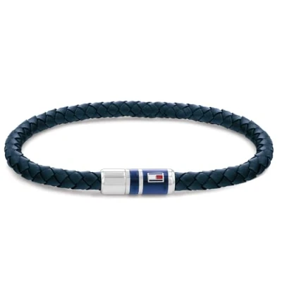 Abbildung von Tommy Hilfiger Braided Armband, Herren, Größe: One Size, Blue