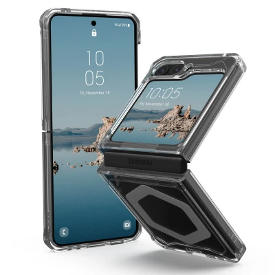 Abbildung von Samsung Galaxy Z Flip 5 Hülle MagSafe Kunststoff UAG Hard Case/Backcover Handyhülle Transparent Shockproof/Stoßfest