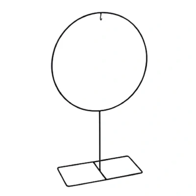 Abbildung von Werner Voß GmbH Dekoring auf Fuß schwarz Metall 30x12x50 cm