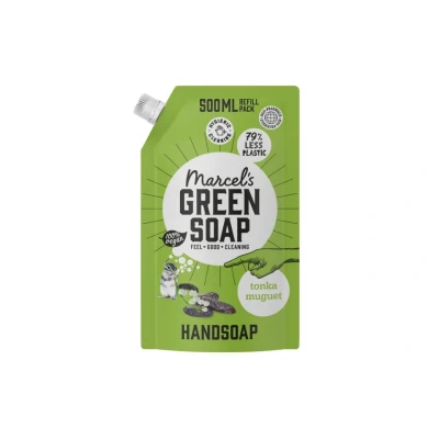Abbildung von Marcels Green Soap Handseife Tonka &amp; Muguet 500ml Nachfüllbeutel Maiglöckchen