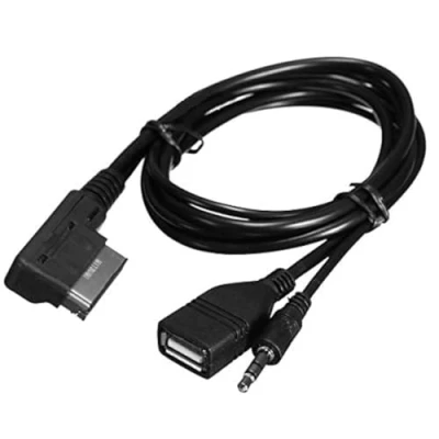 Abbildung von Keenso Aux Kabel, USB Ladegerät, 3,5 mm, für Musikschnittstelle, AMI MDI, Musik, Kabel Ladegerät Schnittstelle MMI