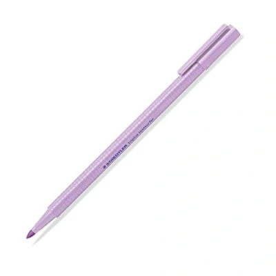 Abbildung von Staedtler Textmarker triplus Highlighter, ergonomische Dreikantform, Hohe Qualität Made in Germany, Linienbreite 1 4 mm, Set mit 10 Stück, Pastell Farbe Lavendel, 362 C 620