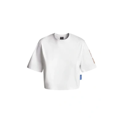 Abbildung von Red Bull Racing x Pepe Jeans BOXY CROP Tshirt print, Damen, Größe: Large, White