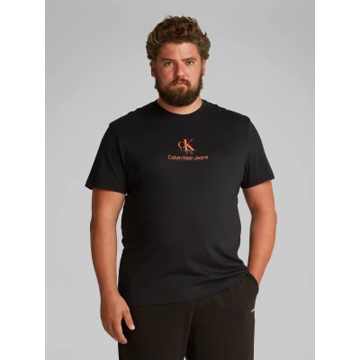 Abbildung von Calvin Klein Jeans PLUS Shadow LOGO TEE Tshirt print, Herren, Größe: 5XL, Black