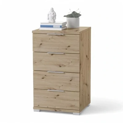 Abbildung von SMILLA Nachttisch in Artisan Eiche Optik Moderner Nachtschrank mit Schubladen und viel Stauraum 46 x 79 42 cm (B/H/T)