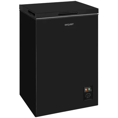 Abbildung von exquisit Gefriertruhe GT100 050E, 54.5 cm breit, 99 l, Kühlfunktion, Höhenverstellbare Füße, praktische Temperaturregelung