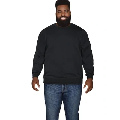 Abbildung von Fruit of the Loom Herren Eversoft Fleece Crewneck, Moisture Wicking &amp; Breathable, Sizes S 4x Sweatshirt, Schwarz, XX Large Groß