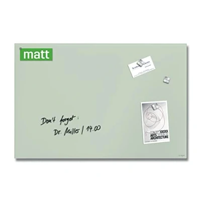 Abbildung von SIGEL GL515 Premium Glas Magnettafel 60x40 cm, mint: matt, nicht spiegelnd, TÜV geprüft, einfache Montage, Artverum