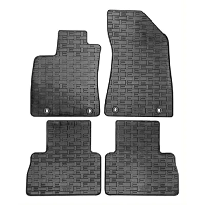 Abbildung von edecor Gummifussmatten Automatten Gummimatten Gummi Fußmatten Satz Set für MG ZS EV ab Bj. 2020, schwarz