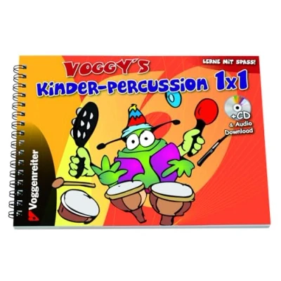 Abbildung von Voggy&#039;s Kinder Percussion 1 x 1: Spass an der Musik mit Rhythmus Instrumenten: Spiel und Lernbuch CD enthält eine Auswahl bekannter Kinderlieder ... für die einzelnen Instrumente