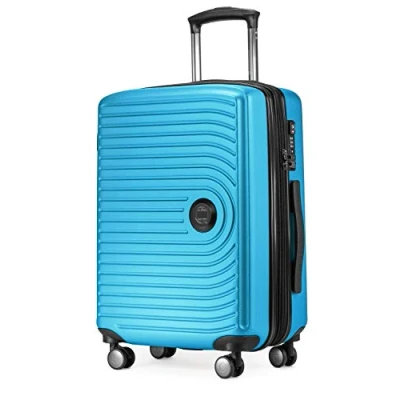Abbildung von Hauptstadtkoffer Hartschalen Trolley &quot;Mitte, 55 cm, cyanblau&quot;, 4 Rollen, Koffer Handgepäck TSA Schloss Volumenerweiterung