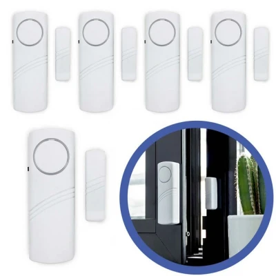Abbildung von Adapter Universe 5x Türalarm Fensteralarm Alarmanlage Sirene Alarm Set Einbruchschutz Alarmsirene