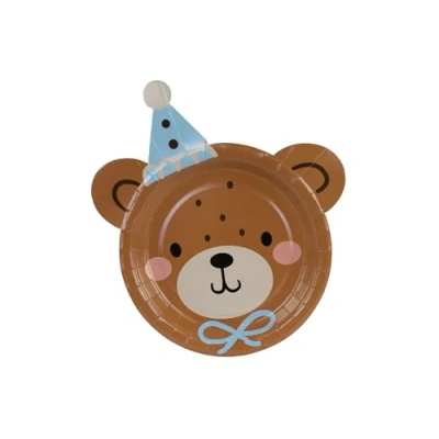 Abbildung von PartyDeco 6 Teller Teddy Bären Geburtstag Bär