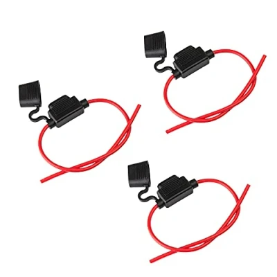 Abbildung von ECENCE 3x Sicherungshalter KFZ LKW Motorrad Boot Sicherungs Halter PKW 14AWG max.20A Flachsicherung für Auto Wohnmobil Camper