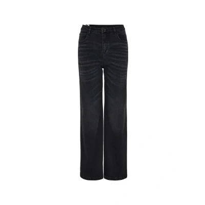 Abbildung von Opus Flared Jeans, Damen, Größe: 38x31, Deep black washed